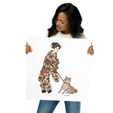 Ukiyoe Stubborn Shiba - Poster