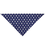 Japanese Kamon Shiba - Dark Blue Bandana - Stubborn Shiba Co