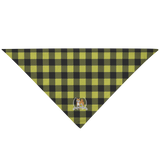 Stubborn Shiba Co - Yellow Plaid Bandana
