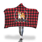 Stubborn Shiba - Plaid Hooded Blankets - Stubborn Shiba Co