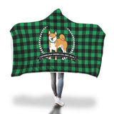 Stubborn Shiba - Plaid Hooded Blankets - Stubborn Shiba Co
