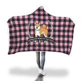 Stubborn Shiba - Plaid Hooded Blankets - Stubborn Shiba Co