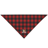 Stubborn Shiba Co - Red Plaid Bandana