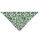 White w/ Green Spiral - Bandana