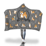 Stubborn Shiba - Hooded Blanket