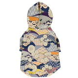 Japanese Kimono Dog Hoodie - Murasaki