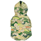 Japanese Kimono Dog Hoodie - Midori