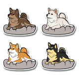 Judgemental Shibe - Die Cut Stickers - Stubborn Shiba Co