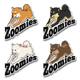 Shiba Zoomies - Die Cut Stickers - Stubborn Shiba Co
