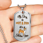 My dog is NOT A FOX it's a Shiba Inu - Dog Tag - Stubborn Shiba Co