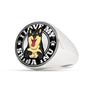 I Love my Shiba Inu - Black and Tan Ring - Stubborn Shiba Co