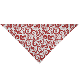 White w/ Red Swirls