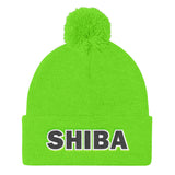 Shiba Pom Pom Knit Cap - Stubborn Shiba Co