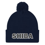 Shiba Pom Pom Knit Cap - Stubborn Shiba Co