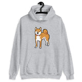 Red Shiba Hooded Sweatshirt