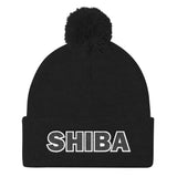 Shiba Pom Pom Knit Cap - Stubborn Shiba Co