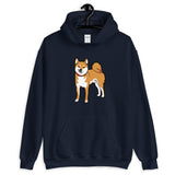 Red Shiba Hooded Sweatshirt