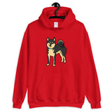Shiba Inu Shirt - Black and Tan Hooded Sweatshirt