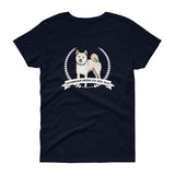 Stubborn Shiba Co - Cream Shiba - Women's short sleeve t-shirt