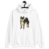 Shiba Inu Shirt - Black and Tan Hooded Sweatshirt