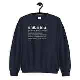 Shiba Inu Definition - Unisex Sweatshirt