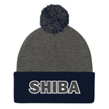 Shiba Pom Pom Knit Cap - Stubborn Shiba Co