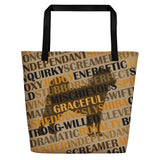 Shiba Definition - Beach Bag Mocha - Stubborn Shiba Co