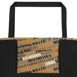 Shiba Definition - Beach Bag Mocha - Stubborn Shiba Co