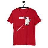 Nope - Cream Shiba- Short-Sleeve Unisex T-Shirt