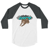 Sesame Shiba 500 3/4 sleeve raglan shirt - Stubborn Shiba Co