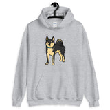 Shiba Inu Shirt - Black and Tan Hooded Sweatshirt