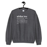 Shiba Inu Definition - Unisex Sweatshirt