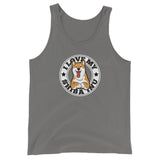 I love my Red Shiba Inu - Unisex  Tank Top - Stubborn Shiba Co