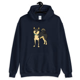 Shiba Inu Shirt - Black and Tan Hooded Sweatshirt