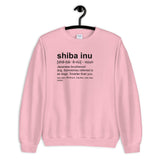 Shiba Inu Definition - Unisex Sweatshirt