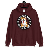 I LOVE MY RED SHIBA INU - Hooded Sweatshirt