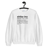 Shiba Inu Definition - Unisex Sweatshirt