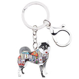 Shiba Inu Keychain / Metal Key Ring Various Colors - Stubborn Shiba Co