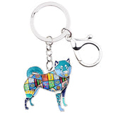 Shiba Inu Keychain / Metal Key Ring Various Colors - Stubborn Shiba Co