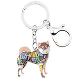 Shiba Inu Keychain / Metal Key Ring Various Colors - Stubborn Shiba Co