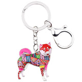 Shiba Inu Keychain / Metal Key Ring Various Colors - Stubborn Shiba Co