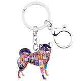 Shiba Inu Keychain / Metal Key Ring Various Colors - Stubborn Shiba Co