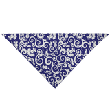 Blue w/ White Spiral - Bandana