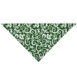 Green w/ White Spiral - Bandana